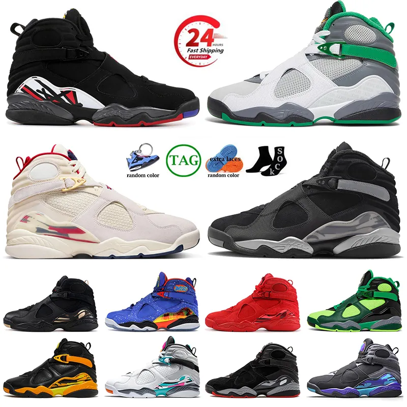 Nouvelles chaussures de basket-ball 8S 8 Man 8s hommes femmes South Beach Aqua Black Cement prendre vol Chrome Taxi Runner Athletic Sneakers Trainers Sports