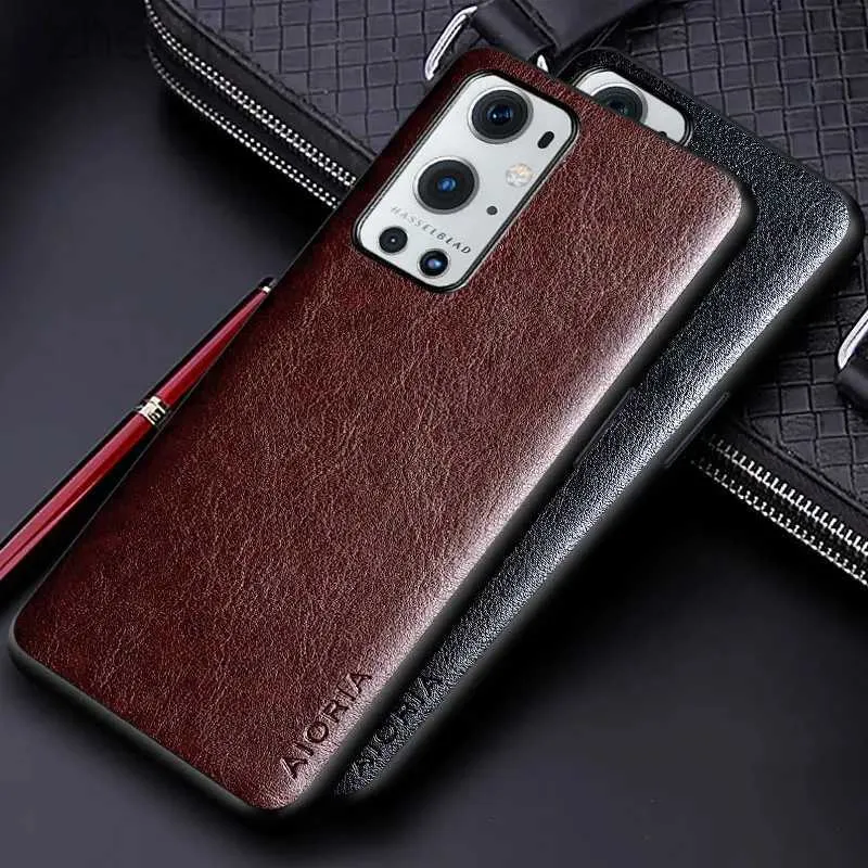 Case di telefoni cellulari Custodia in pelle PU di lusso per OnePlus 9 Pro 9R 9RT 5G con copertura telefonica di design a colore solido per OnePlus 9 Pro Capa D240424