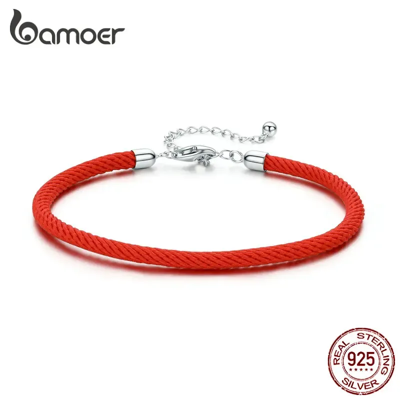 Brins Bamoer 925 Bracelet de charme en argent sterling pour les femmes originales européennes ajustives 16 cm à 21cm Girls Birthday Gifts SCB166