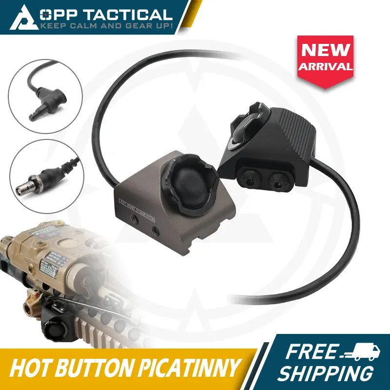 Lichten tactische hot button picatinny met SF -lead en kraankabel voor SF M300 M600 zaklamp en laser met originele markeringen