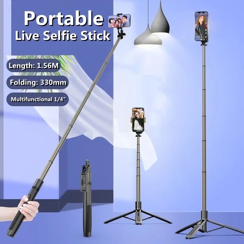 Kije aluminium stopu bluetooth kompatybilny selfie Statyw Supsed Monopod z dwoma LED napełniającymi światło do aparatów akcji smartfony