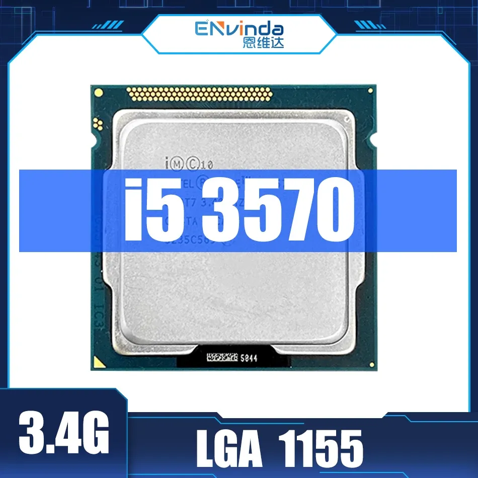 Epilatorer använde original Xeon Intel CPU I5 3570 Processor Quad Core 3.4 GHz L3 = 6M 77W Socket LGA 1155 i53570 Desktop CPU