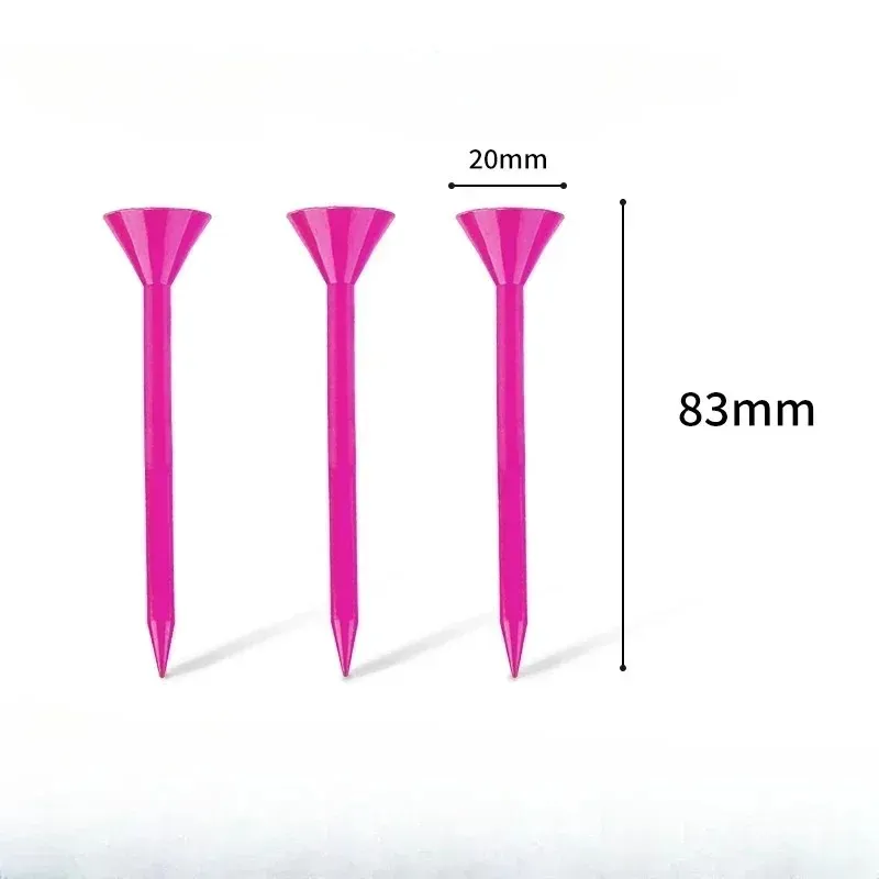 2024 Golf Tees Plastique en forme de tasse Couleur mélangée durable disponible Auxiliaire Pratique accessoires de golf