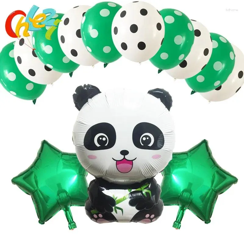 Decorazione per feste 13 pezzi di cartone animato Panda palloncini decorazioni di buon compleanno per bambini giocattoli classici di baby shower China Globos