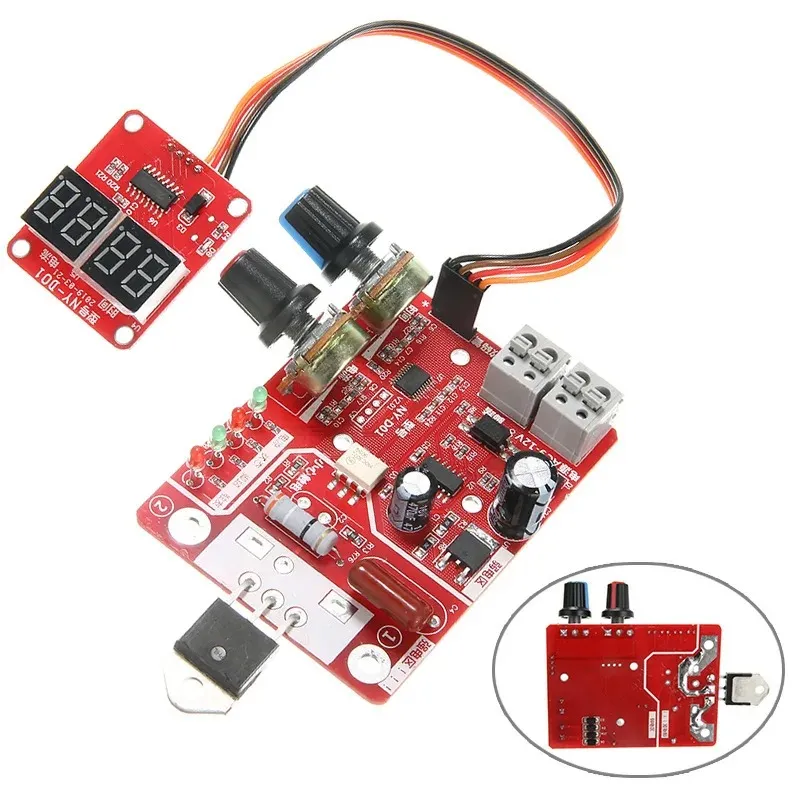 40A/100A 스팟 용접 기계 제어 보드 용접기 AC 110V 220V ~ 9V 변압기 컨트롤러 보드 타이밍 전류 시간 전류