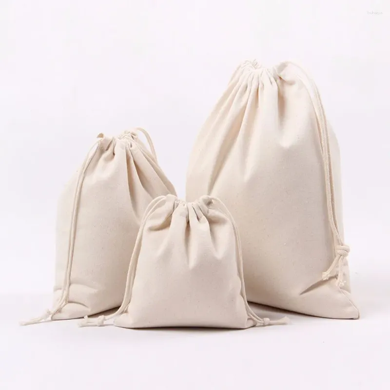 Drawstring boodschappentassen vrouwen solide witte balkhaven tas reis cadeau kleur mode #w2