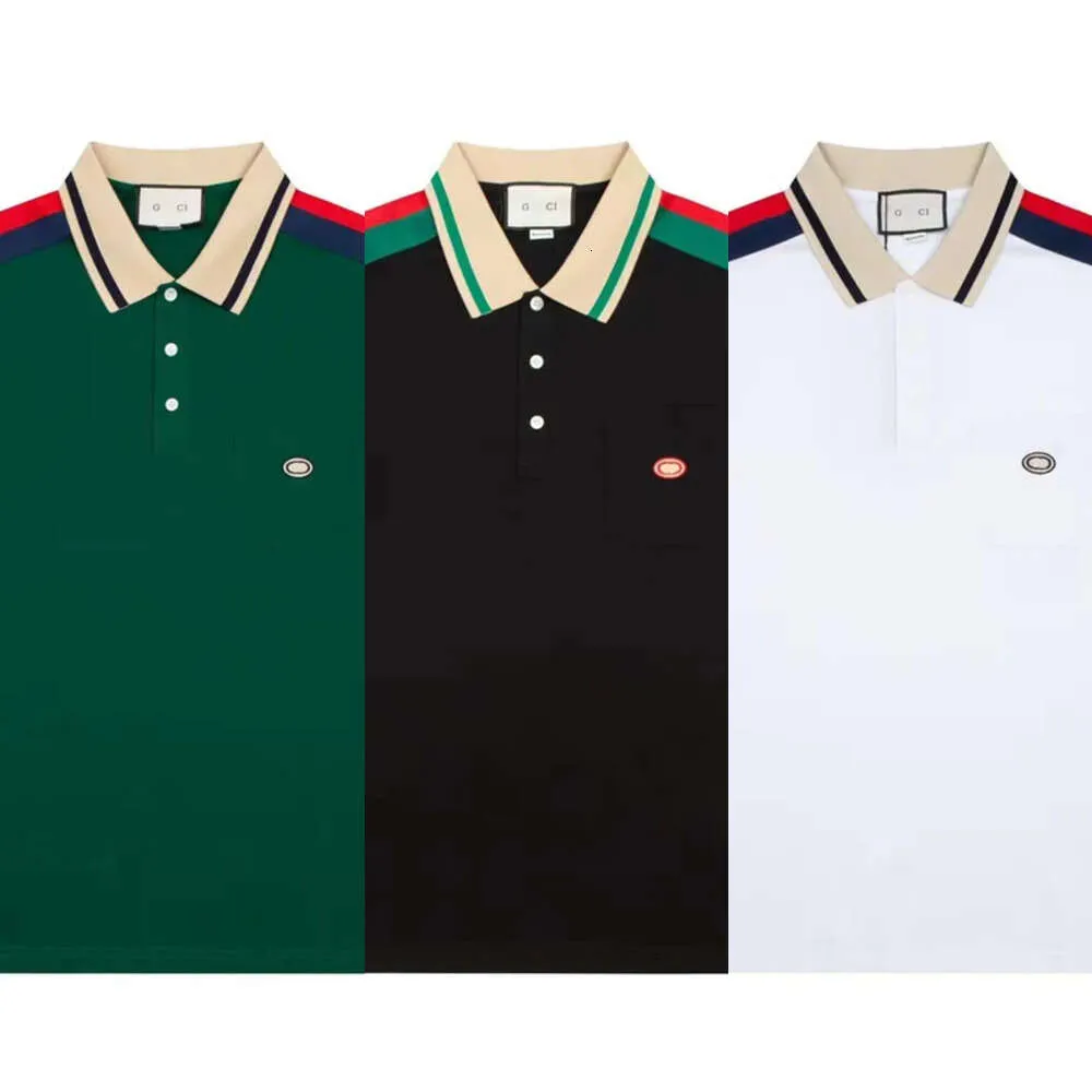 Marca di marca da uomo polo da uomo estate assorbimento traspirato per il sudore traspirato in cotone maniche corte a maniche corte a strisce casual shirt