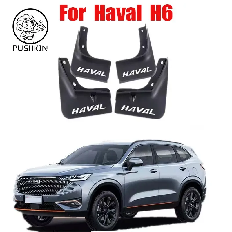 Bumpers Car Mudguards Plastic Fender Cover Flaces Splash Guard Cover Buitenste modderflappen voor GWM Haval H6 3e 2023 Accessoires