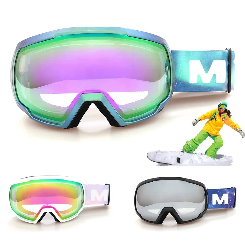 Occhiali per occhiali occhiali da sci inverno Snow Sports Goggles Doublelayer Antifog UV Protection Goggles Uomini da uomo Stilla Ski Eyewear Eyewear