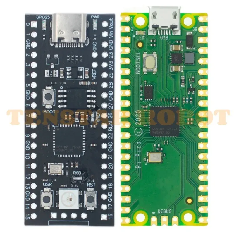 Pico Board RP2040 Dual-Core 264KB ARM Low-Power Microcomputers High-Performance Cortex-M0+ Processor For Raspberry Pi