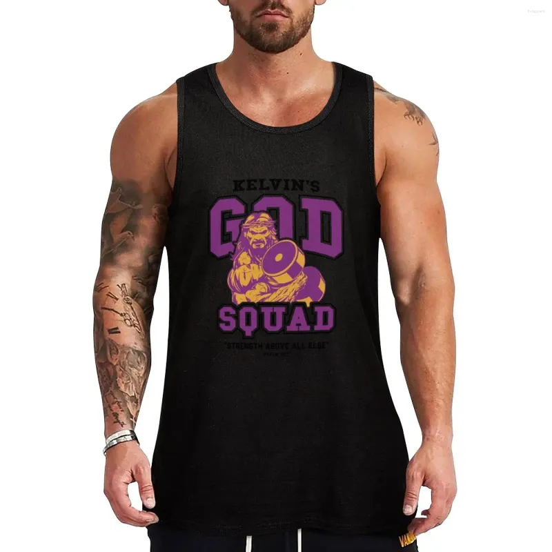 Herren Tanktops Gerechte Edelsteine Gott Squad Top T-Shirt Sport ärmellose Fitnessstudio-Hemden männlicher muskulöser Mann Anime Kleidung