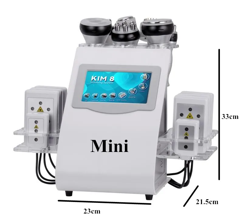 9 en 1 máquina de cavitación para eliminación de grasa corporal 40K Cuerpo Radiodigimiento Radiofrequency Terreno de cuidado facial para el hogar para el hogar de salón