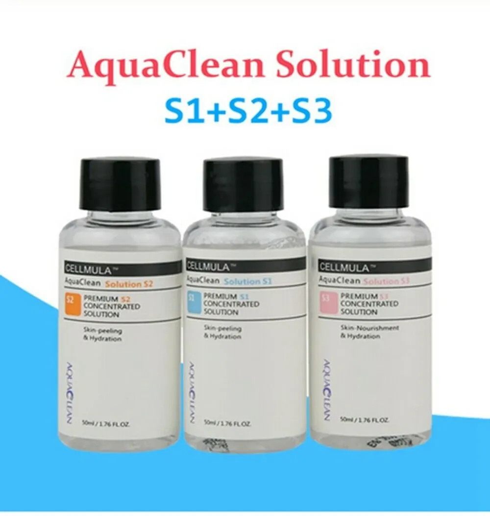 Machine New Aqua Clean Peeling Solution 50 ml Hydro Sérum pour l'hydrogène Hydro Dermabrasion Skin Care Machine (50 ml = 800 ml)