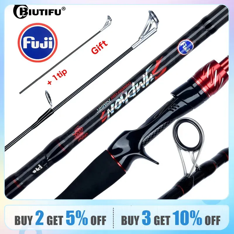 Biutifu Traveler Spinning Casting Fuji Lure Mini Rock Fishing Rod 1.8/2.1/2.4/2.7/3.0m 탄소 베이트 캐스팅 피쉬 거 빨리 5-42g 240415