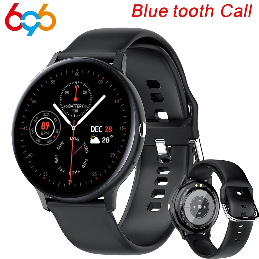 Uhren 2024 Neue Männer Blue Tooth Call Smart Watches Herzfrequenz Sport Fitness Tracker Armband Wasserdichte Musik Frauen Smartwatch Musik