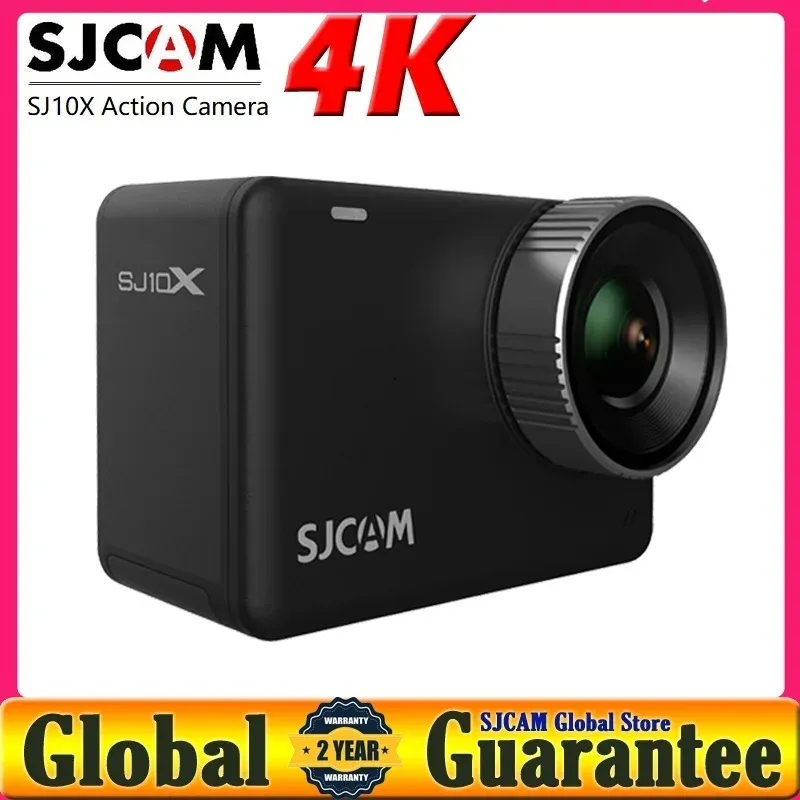 Cameras SJCAM SJ10X Action Camera SJ10 X 4K 24FPS 10M Body Waterproof WiFi 2.33 Touch Screen Gyro Stabilization LIVE STREAMING DV