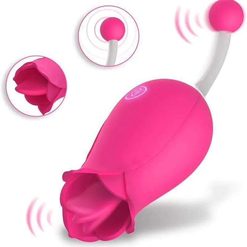 Donne giocattoli sessuali femminile leccatura del masturbatore clitoride cunnilingus vibratore maneggevole vibratore rosa giocattoli sesso adulti vibratori di dildo