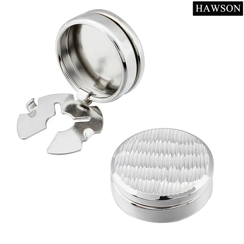 Links HAWSON 17 mm Retail Elegant Metal Fastener Cover Buttons for Mens French Shirt High Quality Buttons for Clothing cufflinks cover