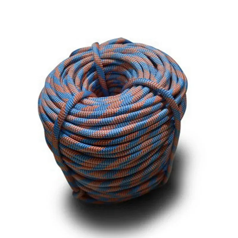 Corda de escalada de paracord corda de emergência ao ar livre 10m/20m/30m/50m resistente ao desgaste de 9 mm de diâmetro de alta resistência ferramenta de acessório de nylon corda de nylon