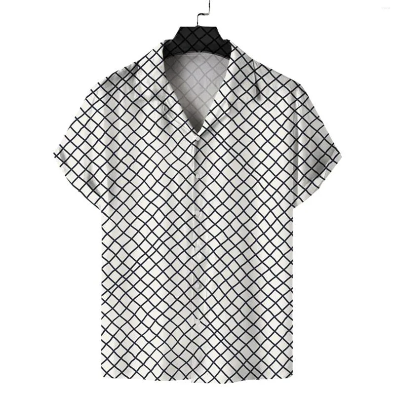 Herren lässige Hemden Kurzarm Shirt Herren Kokosnussdruck Bluse Mode Top -Button Up Blusen für Männer dünne Sommer -Strickjacke