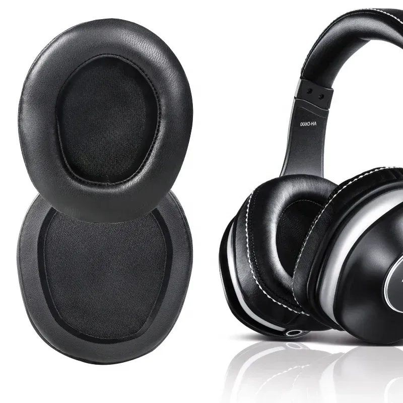 Kopfhörer/Headset Schaffell/Protein Lederschaum Ohrpolster Kissen Ohrhörer für Denon AHD600 D7100 Kopfhörer Headset
