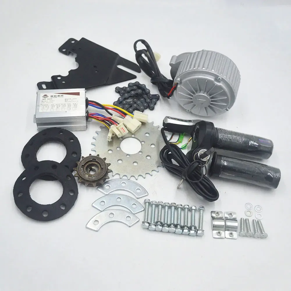 Partie 24V 36V 450W Motor Motor Electric Bike Kit peut s'adapter à un vélo à utiliser la chaîne de pignon Sprocket pour le jeu de vélos de la ville