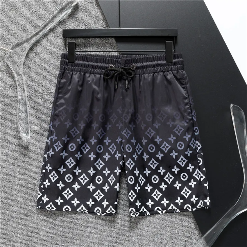 Diseñador de pantalones cortos para hombres Summer Beach Shorts Cotton Fashion Fashion Pantalones impresos Pantalones Drawstring Relajado Cuerpo Capital CastreanA2218