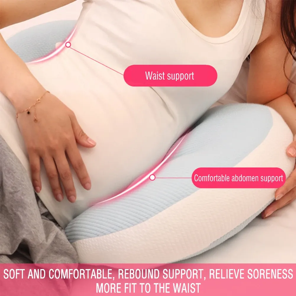 Levert zwangere vrouwen u Type buik multifunctionele ondersteuning zijde slaapkussen zwangerschap taille beddengoed kussen zwangerschapsbeschermer