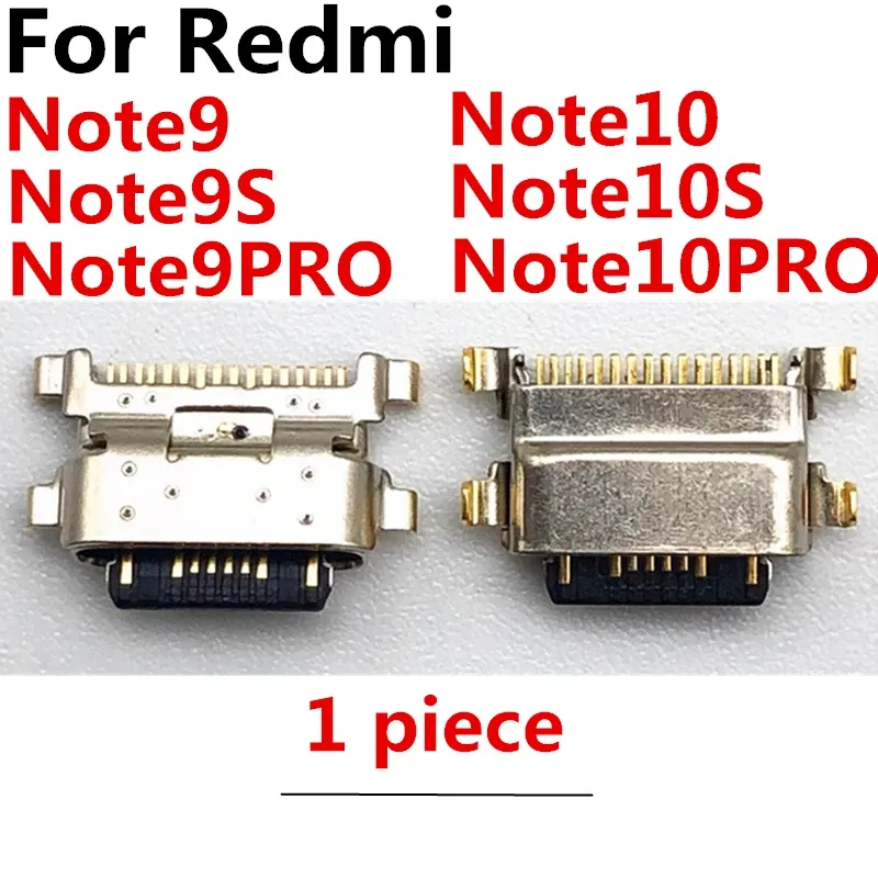 Kretsar 100st Ny för Xiaomi Redmi Note 9 9S 10 10S Pro Micro USB Jack laddningsuttag Charger Port Plug Dock Connector