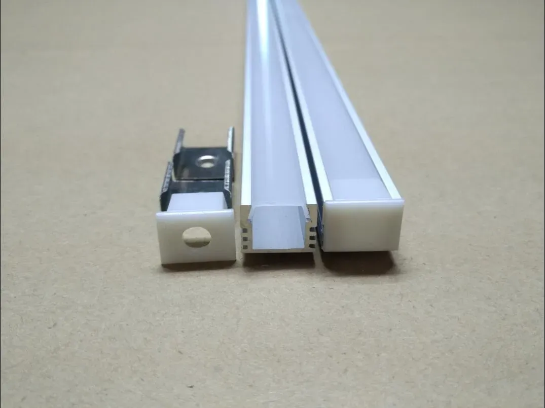 2M LED -aluminiumkanal 16x12mm profil för 5050 5630 stripljus 11 ll