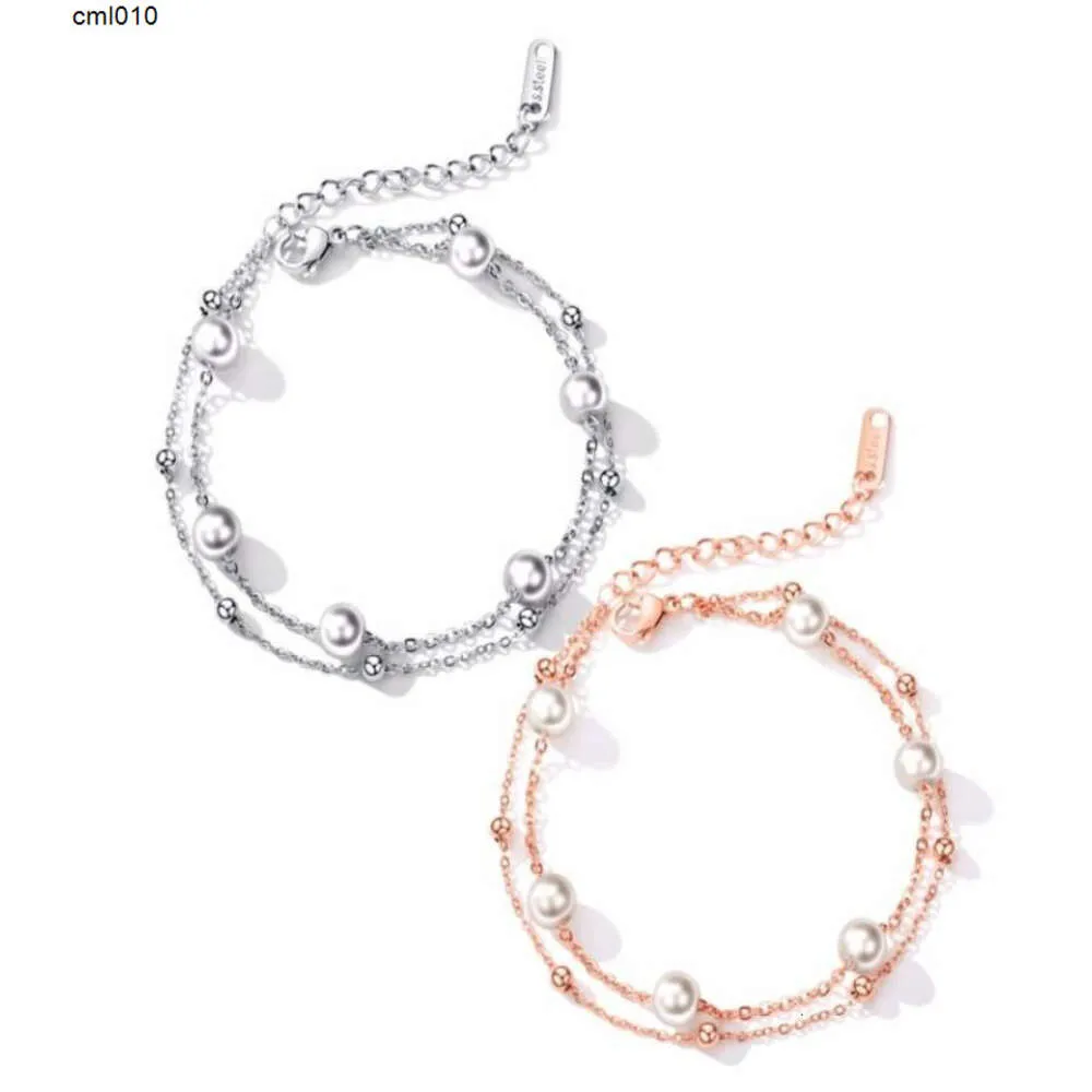 Bracelets à charme en perles à double couche