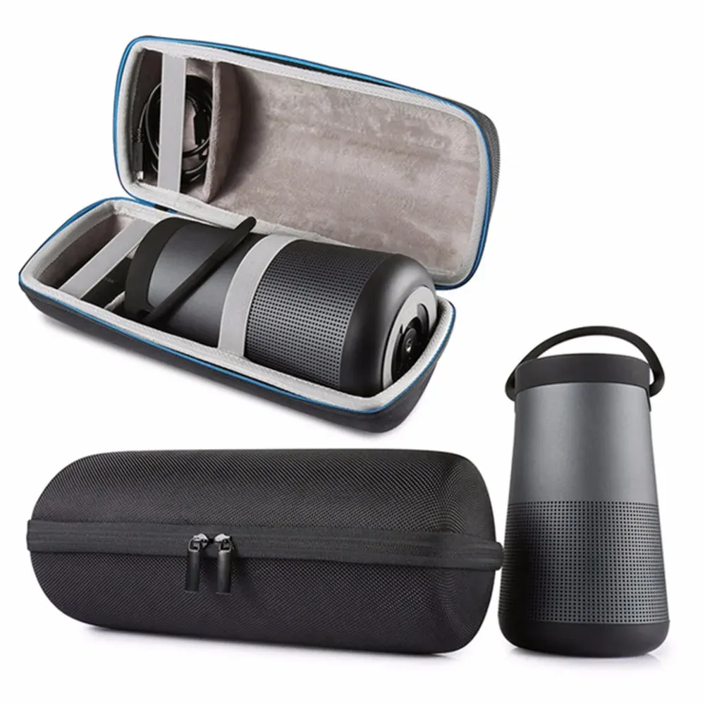 Tillbehör Zopore Hard Travel Portable Carrying Bag Pouch Protective Storage Case Cover för Bose Soundlink Revolve+ Plus Bluetooth -högtalare