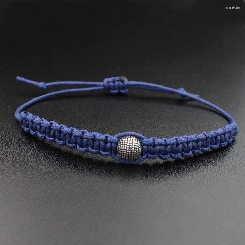 Bracelets de charme 316 Aço inoxidável Retro Bread Bread Braid Friendship Rope Thread String Presente para homens Mulheres