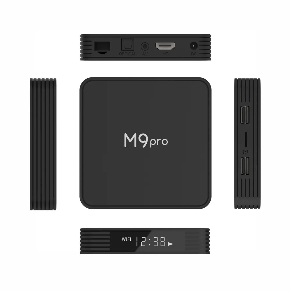 M9 Pro TV Box 4K AMLOGIC S905X4 Android 11,0 4 GB RAM 64 GB ROM Android ATV Set Top Box 1000m LAN