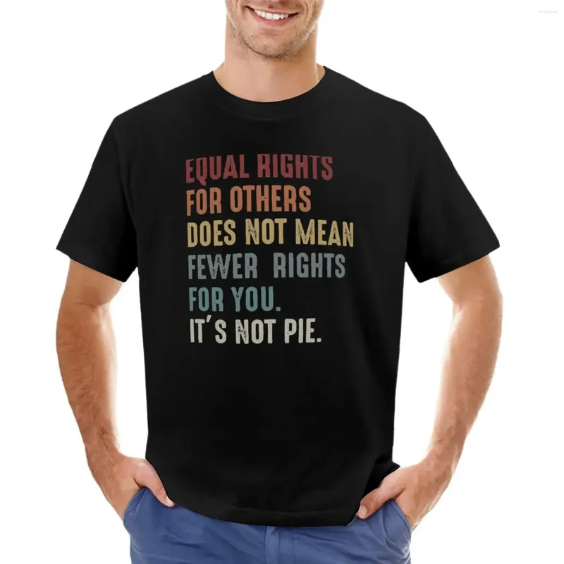 Os tanques masculinos são os direitos iguais para os outros não significa menos você é uma camiseta de torta kawaii roupas de anime t escamas homens