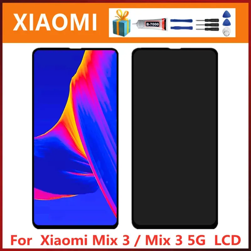 Screens 6.39" Super AMOLED For Xiaomi Mix 3 LCD Display Screen Touch Digitizer Replacement Parts For Xiaomi MI Mix 3 Display Screen