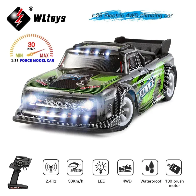 Voitures wltoys 1:28 284131 K989 2,4g Racing Mini RC Car 30 km / H 4WD Electric High Speed Remote Control Drift Toys pour enfants Cadeaux