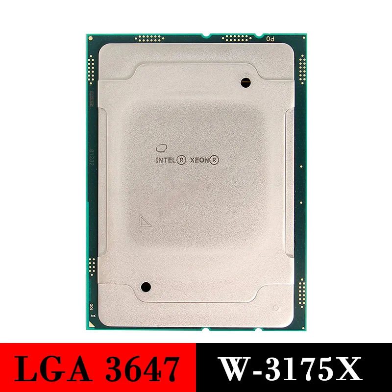 معالج الخادم المستخدم Intel Xeon W-3175X CPU LGA 3647 W3175X LGA3647