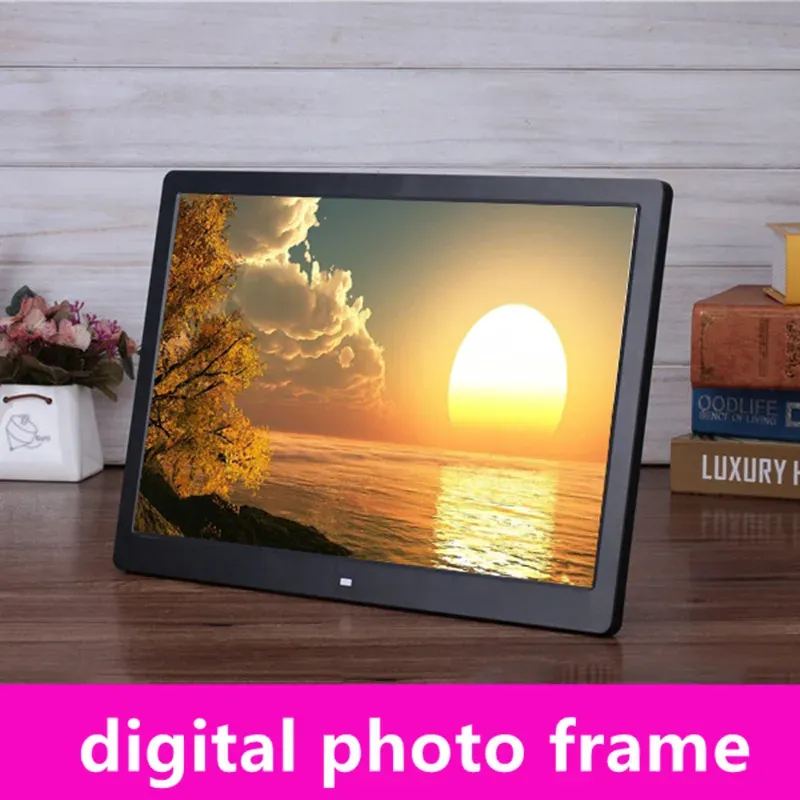 Frames Gift Family Baby 10.1 "HD Digital Frame Photo Picture MultMedia Player MP3 MP4 AVI ALARME POUR CADEAU 1280 * 800 USB