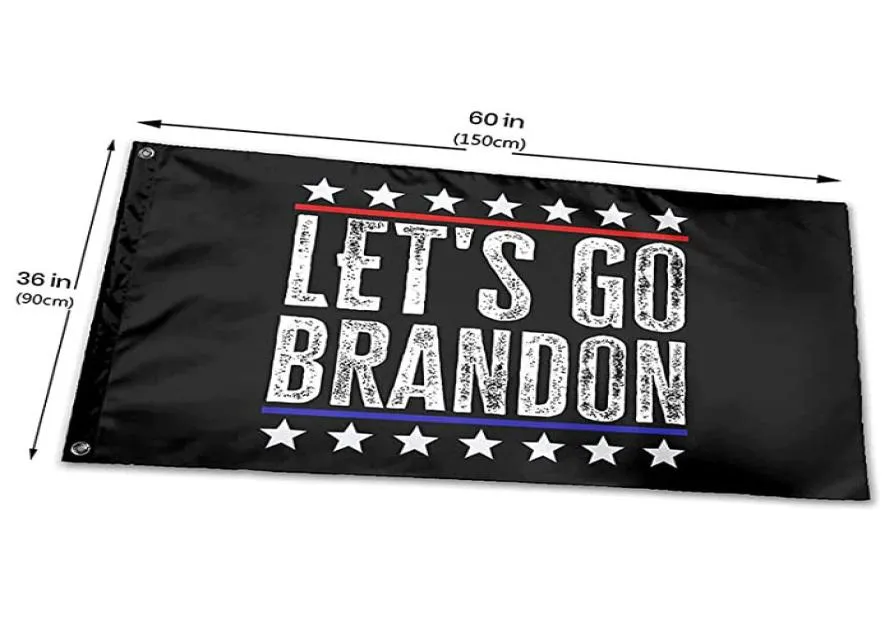 fjb lets go go brandon flag red blue vivid color uvフェード抵抗性二重縫製装飾バナー90x150cmデジタルプリントWhole9313504