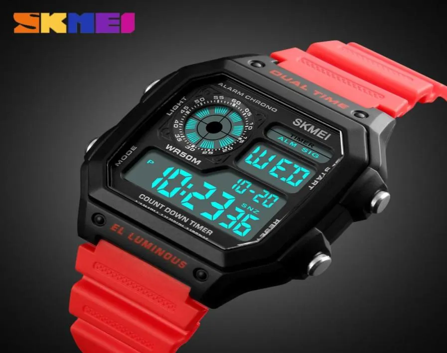 SKMEI Sports Watch Men Top Brand Luxury Famous LED Digital Watches Male Clocks Men039s Watch Relojes Deportivos Herren Uhren LY7992271