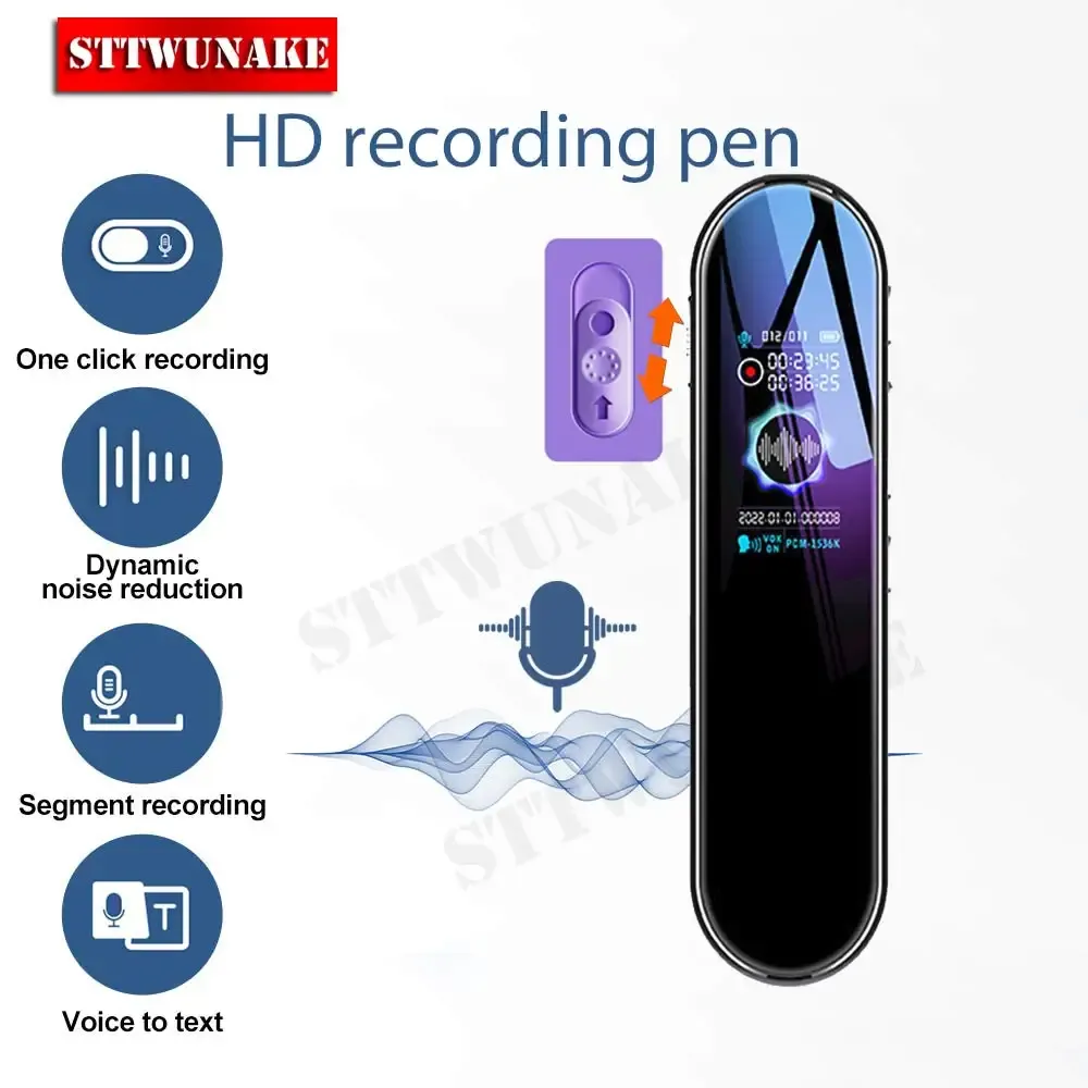 Registratore Registratore Registrazione Professional Registrazione Audio Audio Sound Digital Dictaphone USB PCM 1536Kbps Music Player MP3