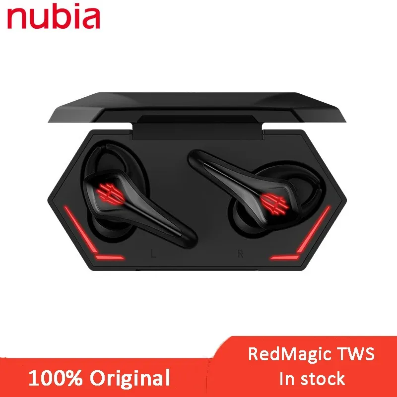 Écouteurs originaux Nubia Redmagic TWS Gaming Écouteurs pour Nubia Redmagic 5S 5G Wireless Bluetooth Earbuds Professional Esports Headset