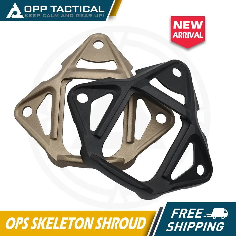 Tillbehör Taktisk airsoft Ops Skeleton Shroud 3Hole Anti Salt Spray Corrosion Perfekt montering för L4G24/DPAM NVG MOMST MILITÄR STANDARD