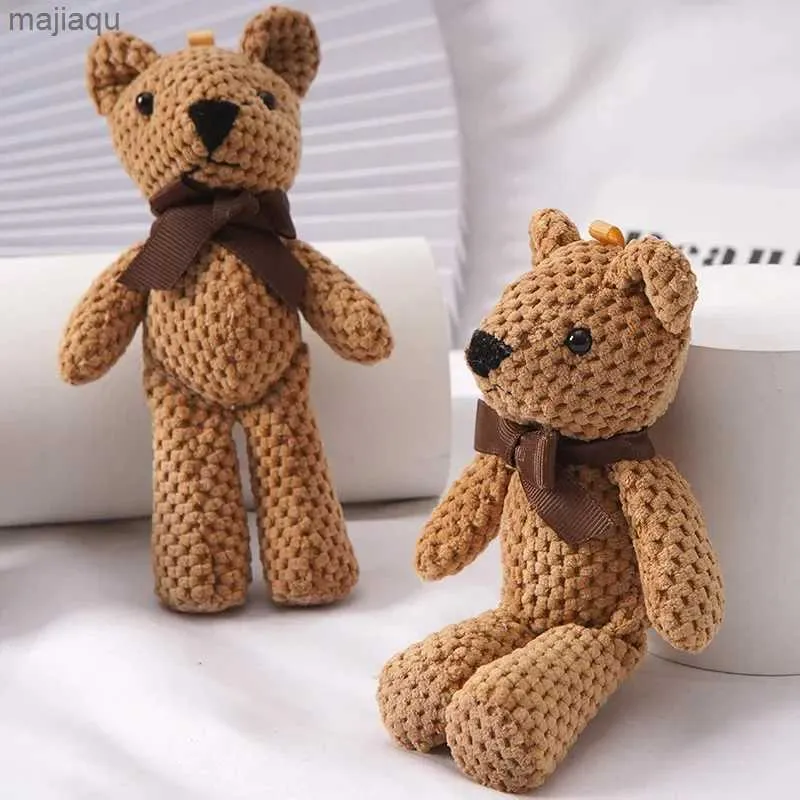 Plush Dolls Kids Plush Animals Toys Cute Bear Stuffed Bags Key Pendant Dolls Gifts Birthday Wedding Party Decor Children Baby Bear StuffedL2404