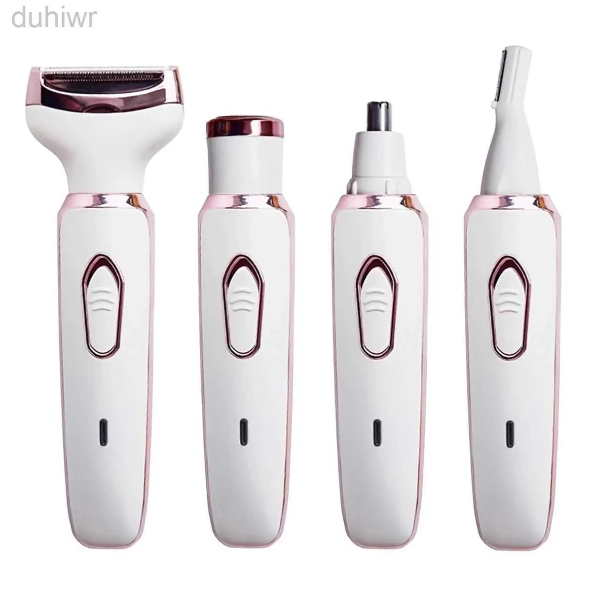 J408 Epilator 4 in 1 vrouwen elektrische epilator bikini wenkbrauw neus dame trimmer gezichtshaarverwijdering gezicht lichaam zonder vrouwelijke scheerapparaat D240424