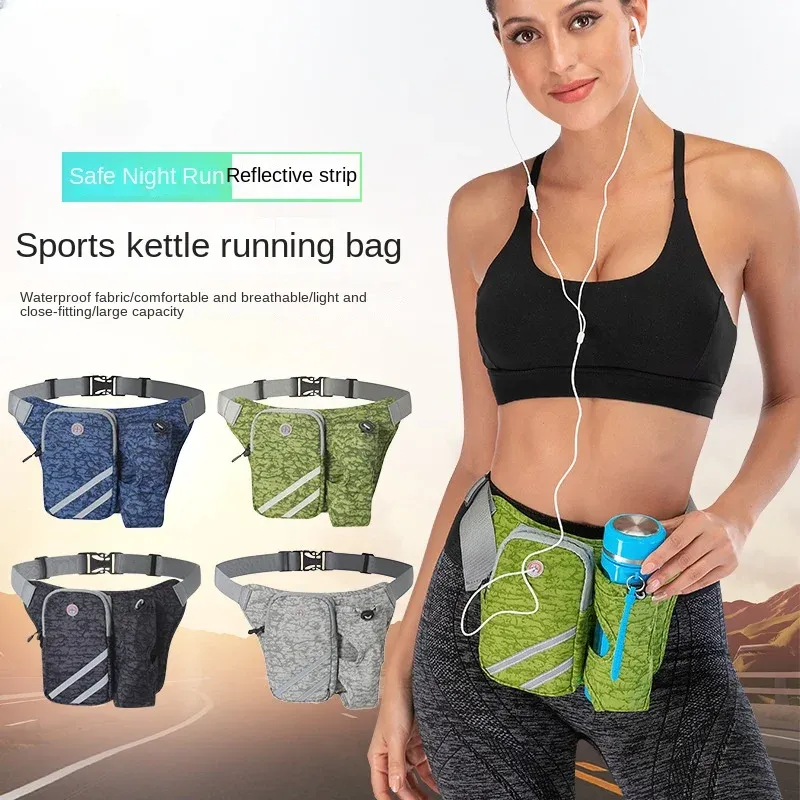 Sacs Bouteille d'eau Running Taist Sac Outdoor Mintilling Phone Mobile Phone Fanny Pack Cycling Sac de course Sports de grande capacité