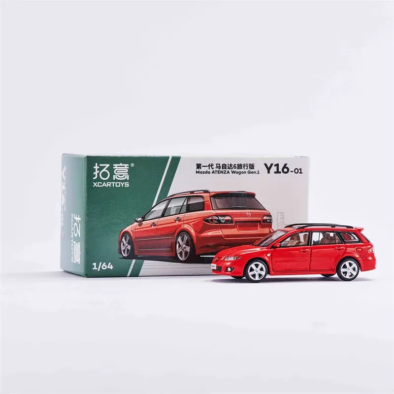 Auto's Xcartoys 1/64 Mazda 6 Wagon Model CAR -Collectie Alloy Diecast Toys Classic Super Racing Car Vehicle for Children Gifts