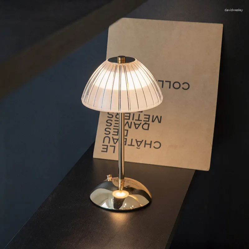 Lampes de table LED Crystal Destept lampe USB ATMOSPHERE RECHARGable Ngiht Lights Lighting