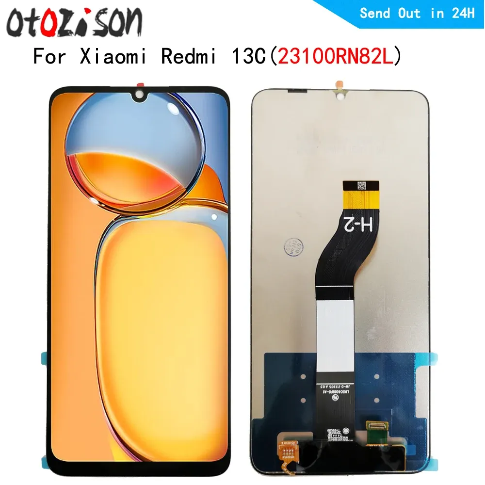 Bildschirme 6.74 "IPS -Bildschirm für Xiaomi Redmi 13C LCD Display+Touch Panel Screen Digitizer mit Frame -Montage für Xiaomi Redmi13c